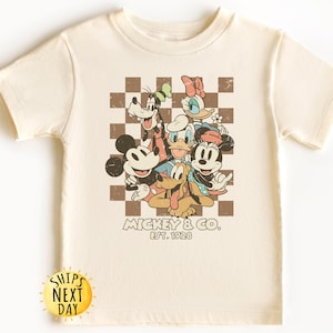 Vintage Mickey & Co Toddler Shirt, Mickey and Friends Kids Shirt, Mickey And Minnie Kids Shirt, Disneyland Trip, Toddler or Youth Sweatshirt
