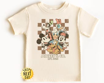 Vintage Mickey & Co Toddler Shirt, Mickey and Friends Kids Shirt, Mickey And Minnie Kids Shirt, Disneyland Trip, Toddler or Youth Sweatshirt