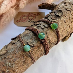 Bracelet Macrame, Bracelet Gemstone Green Agate, Pearl Bracelet, Accessories, Macrame Jewelry, Jewelry Band,
