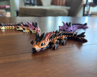 3D Printed Crystal Wolf Dragon!