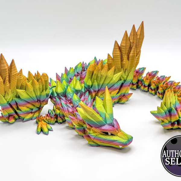 Enchanting Winged Crystal Dragon Figurines - Available in Multiple Colors and Sizes