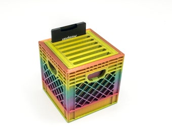 SD Card Holder Mini Crate - Mini Brands - Compact Storage Organizer for Desk - Office Gift