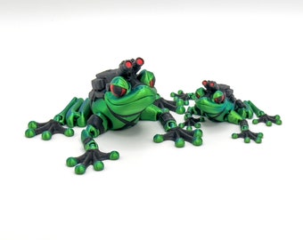 3D Printed Special Ops Frog: Articulating Tactical Desk Decor