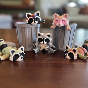 Adopt Your Own Mischievous 3D Printed Raccoon – With Optional Trash Can!