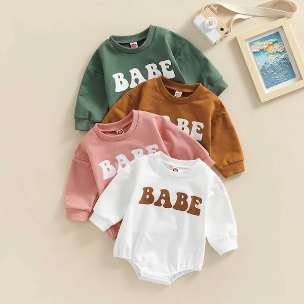 Unisex baby Babe Romper | baby boy romper | baby girl romper | toddler clothing | oversized fashion
