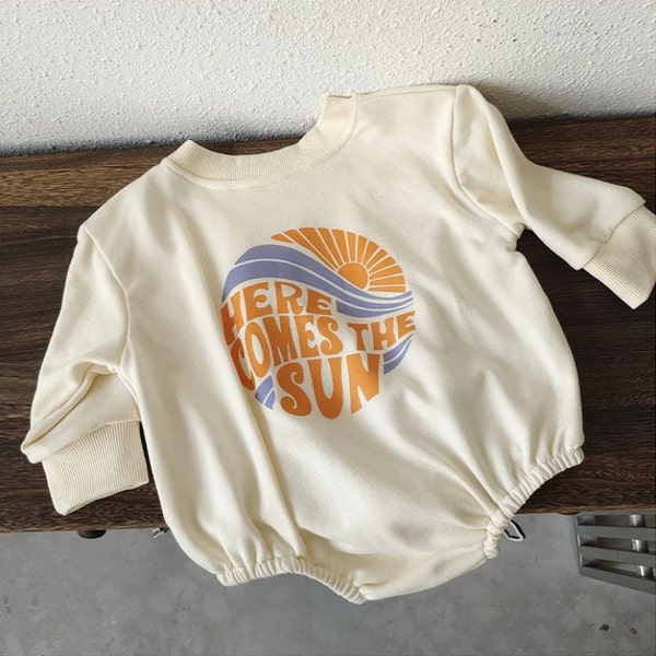 Here comes the sun baby toddler romper | baby boy | baby girl | oversized | baggy jumper