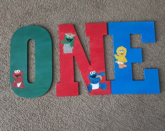 sesame street "ONE"