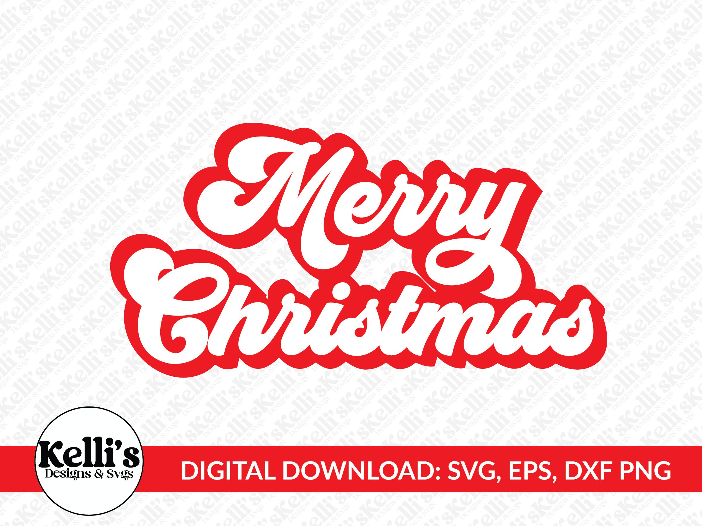 Jolly Christmas Script Groovy Christmas Script Bundle Png, Holly Jolly Vibes Png, Retro ...