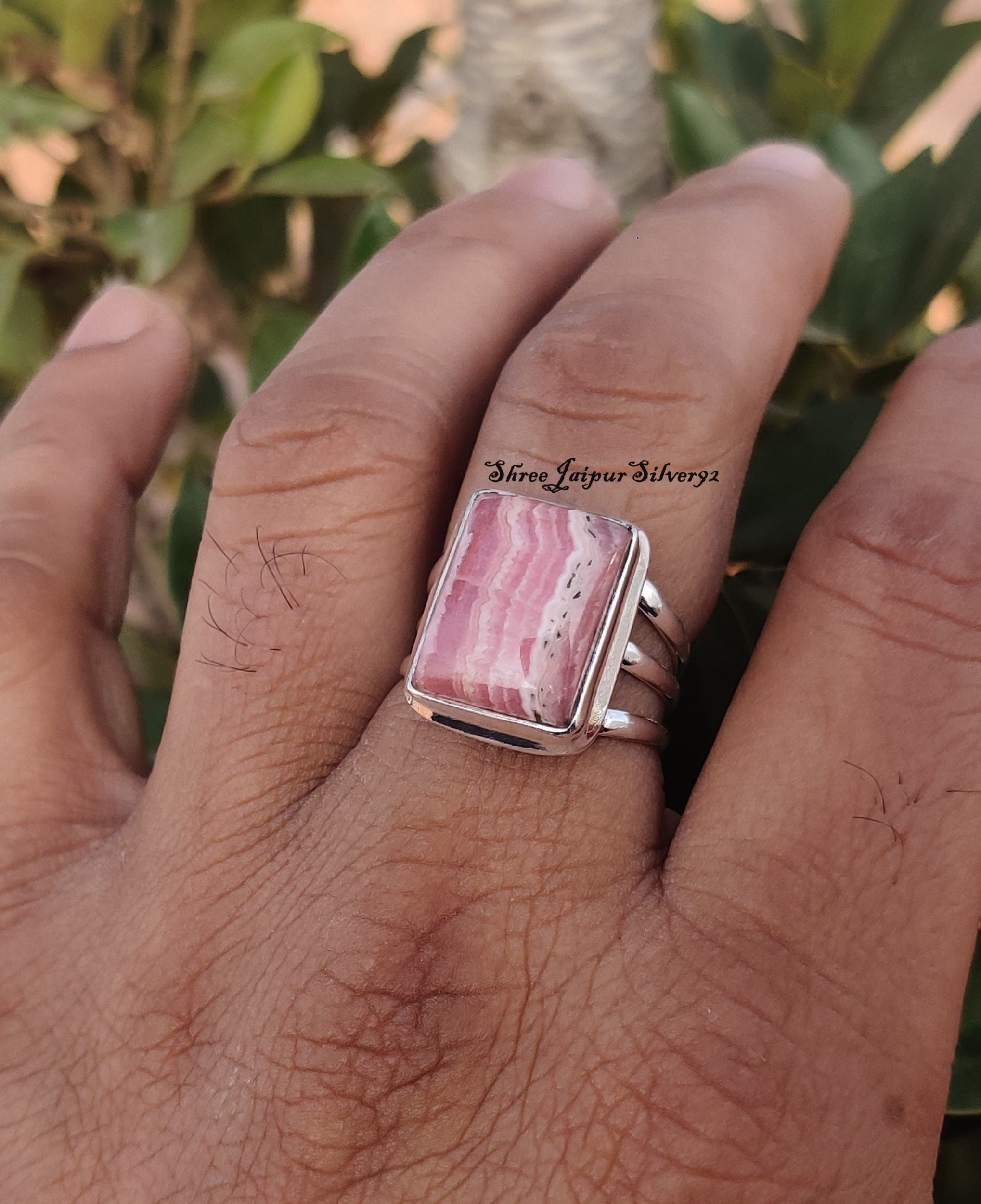 Rhodochrosite Ring - Etsy