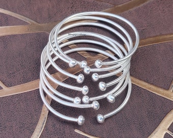 Thick West Bangles Set, 925 Sterling Silver, Seven Set Of Jewelry, Adjustable Item