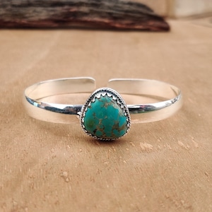 925 Silver Bangle, Tibetan Turquoise Bangle, Statement Bangle, Handmade Bangle, Gemstone Bangle, Women Bangle, Boho Bangle, Dainty Bangle,**