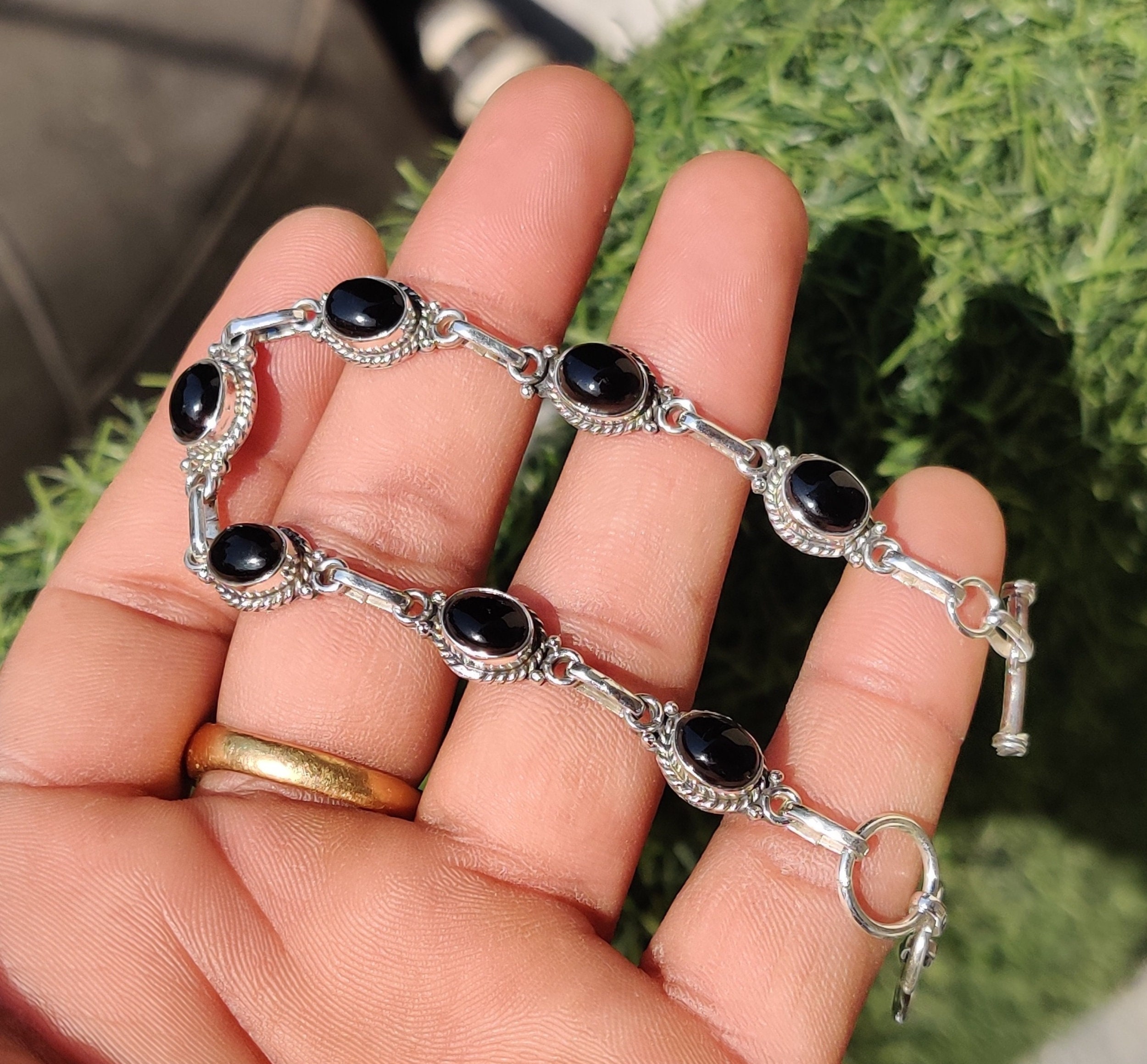 Natural Rainbow Moonstone 925 Sterling Silver Oval Shape Adjustable Bracelet, Gemstone Jewelry, Tennis Bracelet, Gift For Her, Gift For Love