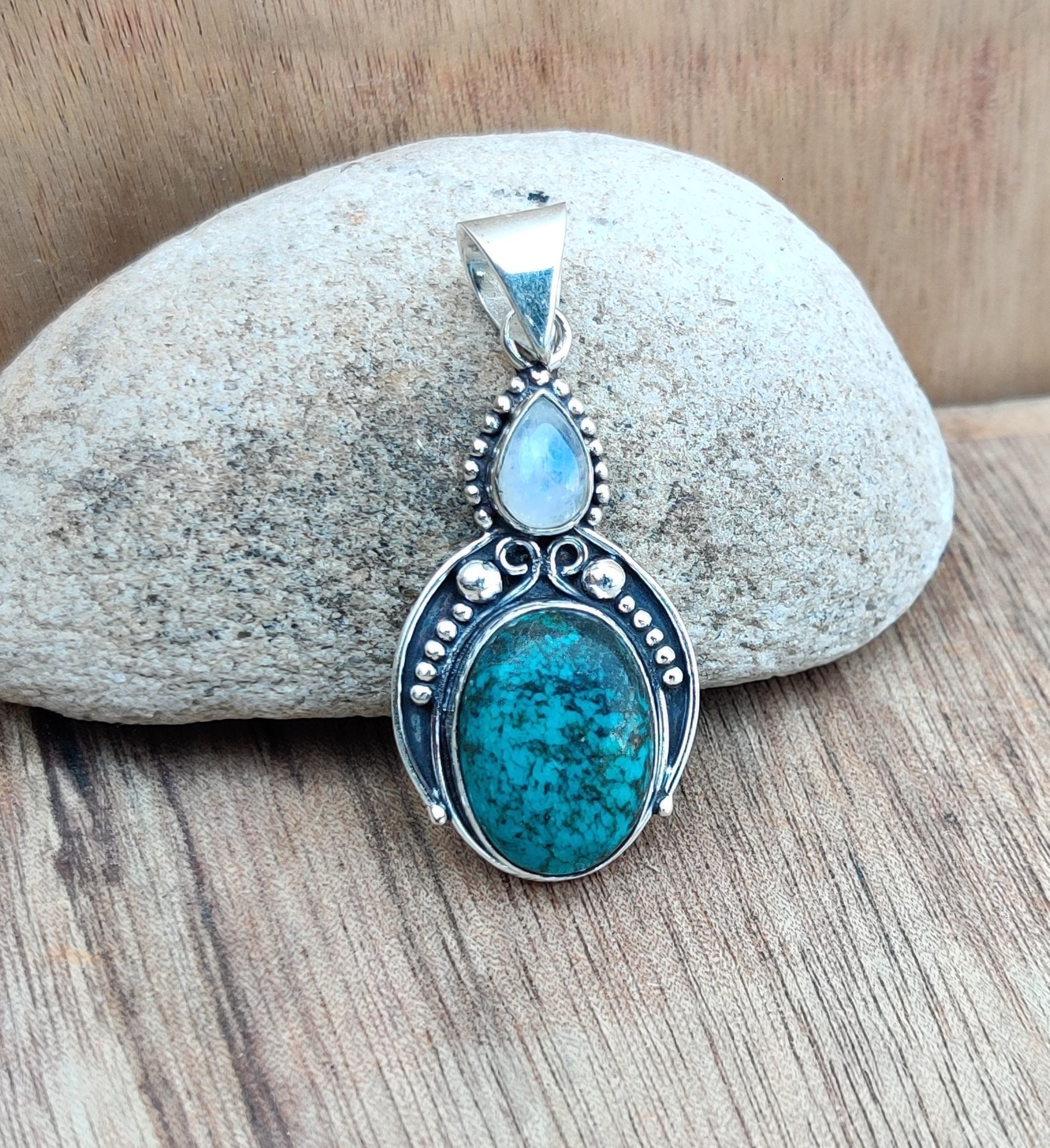 【本物】turquoise stone ネックレスチャーム　silver925 il_fullxfull.4356049151_ntr1.jpg