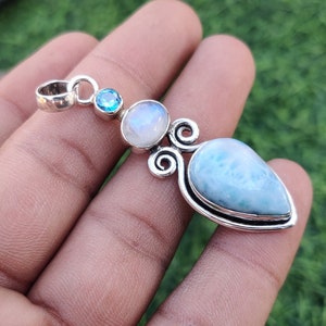 Larimar Pendant - Etsy