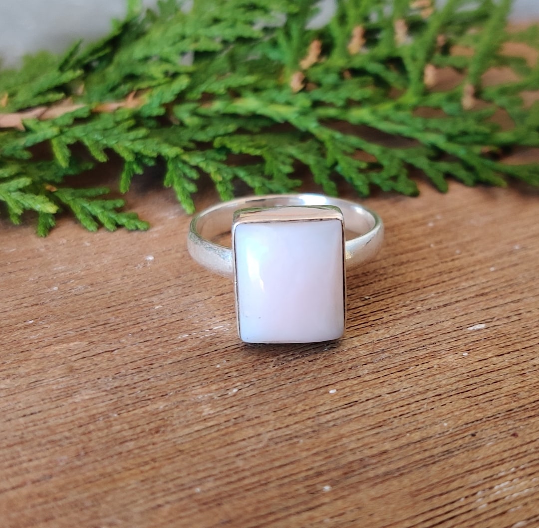 Fabulous Black Opal Silver Ring - Solid 925 Sterling Silver Opal Ring