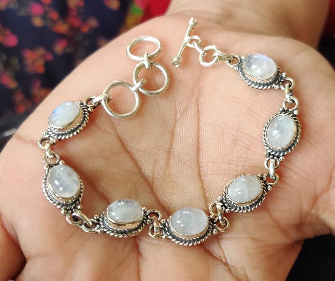 MULTICOLOR MOONSTONE Bracelet - The Mala Tree
