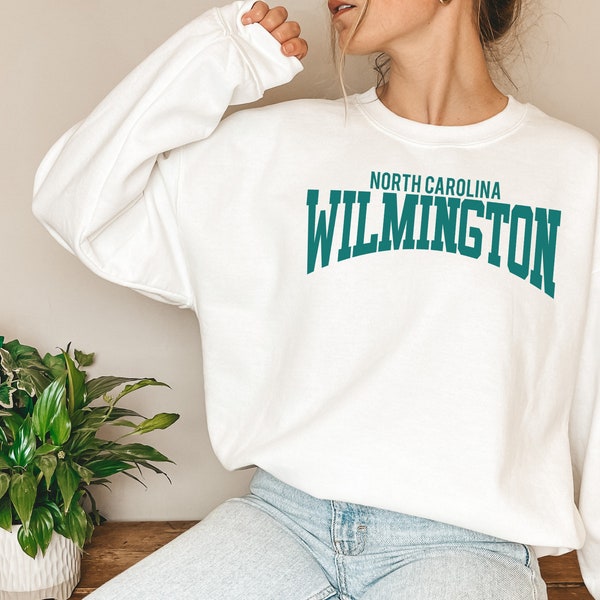 Wilmington North Carolina Sweatshirt, College Sweatshirt, University Hoodie, Gift for Student