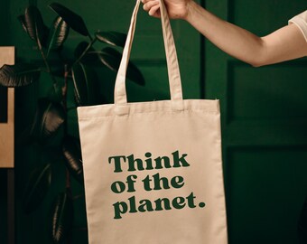 Think of the planet Tote Bag