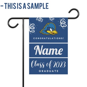 Custom Graduation Flag, Graduate Yard Sign, College Grad Flag, College Class of 2024 Grad Flag, Personalized College Yard Flag zdjęcie 4