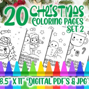 20 Bible Verse Coloring Pages Printable Bundle for Christmas, Inspiration, Religious Coloring Book, Adults, Activities, Kids, SET 2