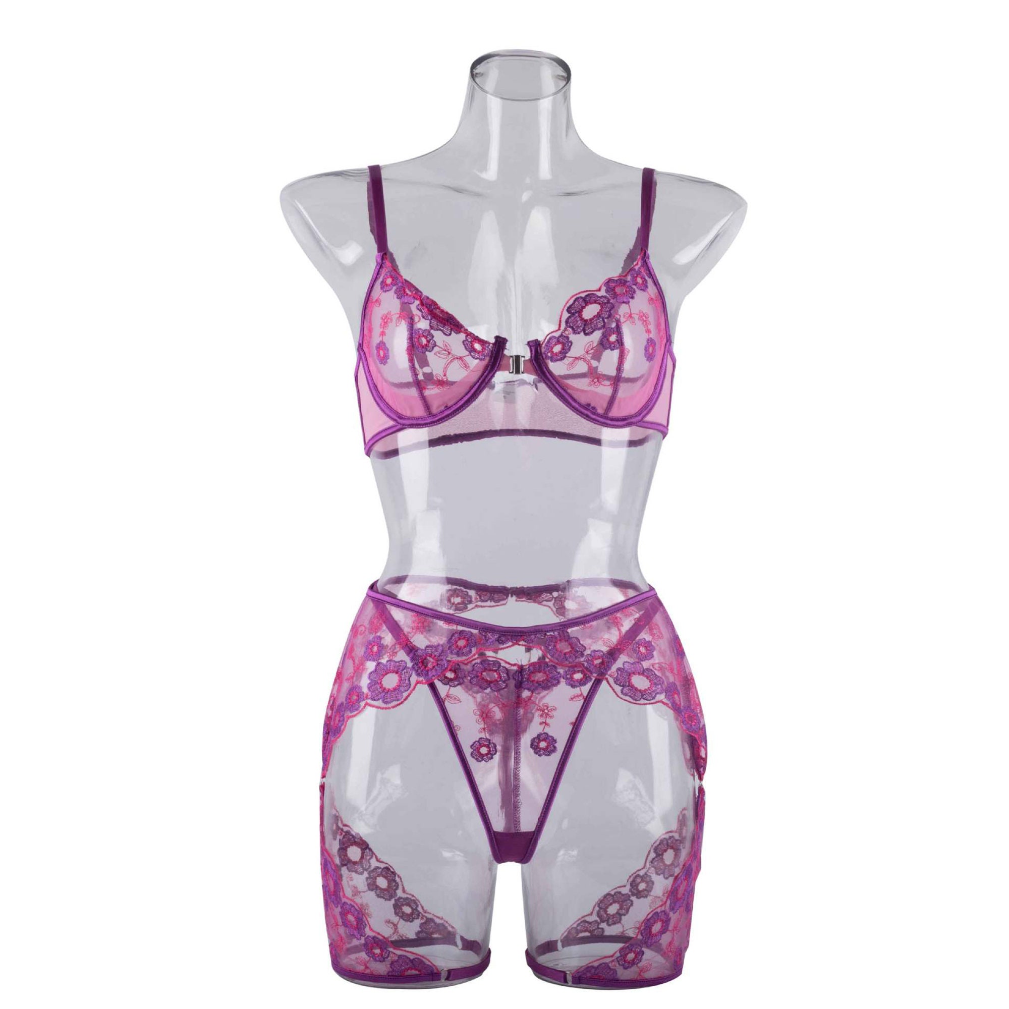 IT'S YOU I WANT Embroidered Lingerie Set -  Sweden
