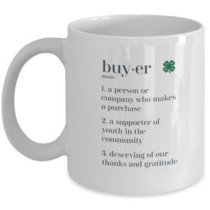 Customized 4H Buyers Thank You Gift Mug, 4H Merchandise, 4H Things, 4H Buyers Gift