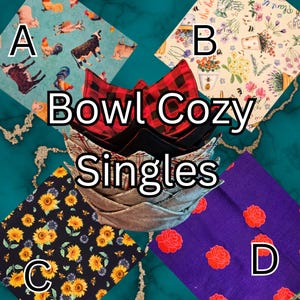 Reversible Bowl Cozy: Handmade Cotton Hot And Cold Pot Holder