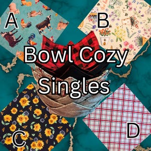 Reversible Bowl Cozy: Handmade Cotton Hot And Cold Pot Holder