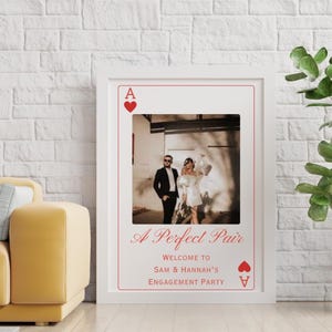 Casino Engagement Party Welcome Sign: Vegas Theme, A Nice Pair
