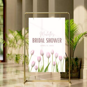 Floral Bridal Shower Sign digital for bridal shower welcome sign bridal shower decorations for bridal shower backdrop bridal shower signage