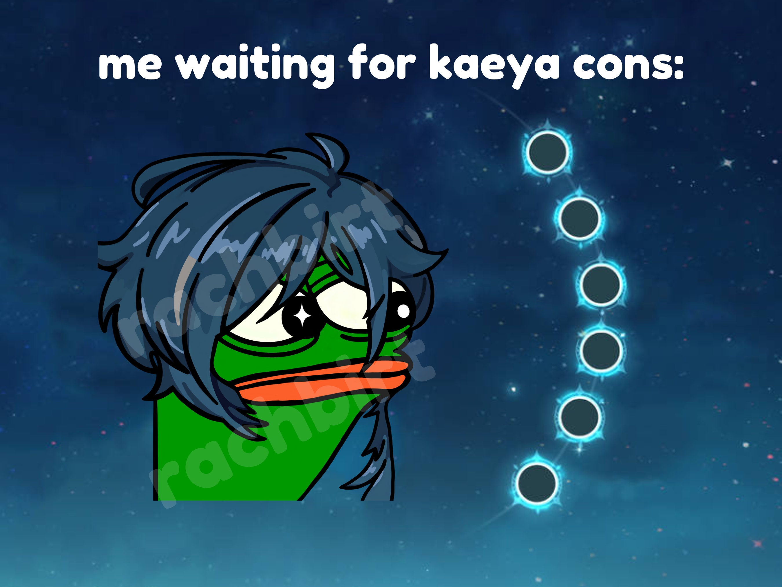 Genshin Impact Pausechamp Kaeya Emote for Twitch & Discord Etsy Australia