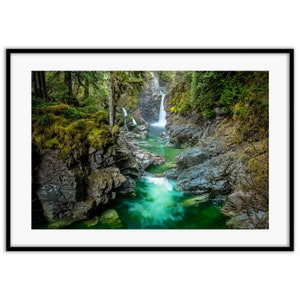 Squamish Mamquam Waterfall Wall Print | Squamish Art, Sea to Sky Art, West Coast Art, Squamish Print, BC Art, Forest Waterfall