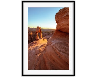 Zarte Bogen Utah Foto Druck | Zarter Arch Print, Utah National Parks, Sandstein Kunst, Arches National Park