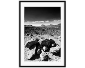 Utah Desert Photo Print | Utah Picture, Utah Print, Desert Picture, Desert Print, Black and White Picture, Black and White Print