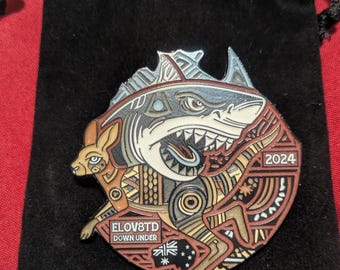 The Elovaters - ELOV8TD Down Under - 2024, Fan Art, UV Glow, enamel Pin xx/25