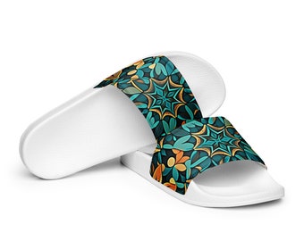 Men’s Abstract Pattern Slides