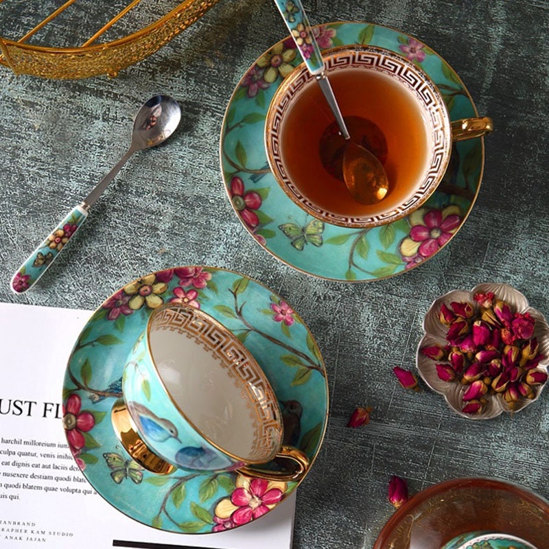 Bluebird Bone China Afternoon Tea Tea Set Teapot Teacup Candle Etsy