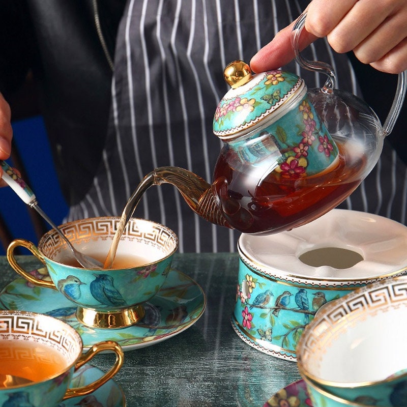 Bluebird Bone China Afternoon Tea Tea Set Teapot Teacup Candle Etsy