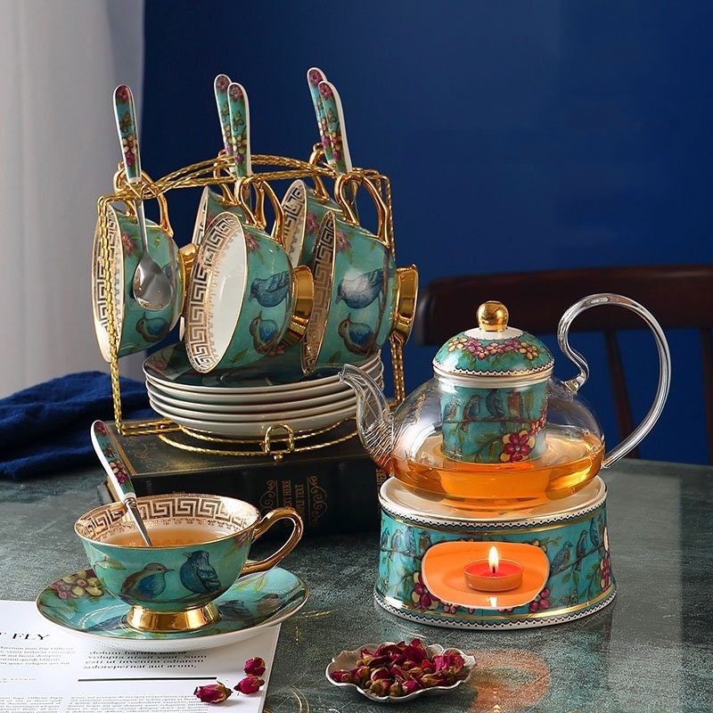 Bluebird Bone China Afternoon Tea Tea Set Teapot Teacup Candle Etsy