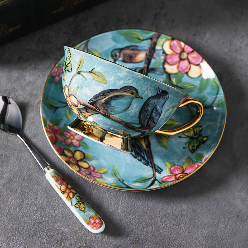 Bluebird Bone China Afternoon Tea Tea Set Teapot Teacup Candle Etsy