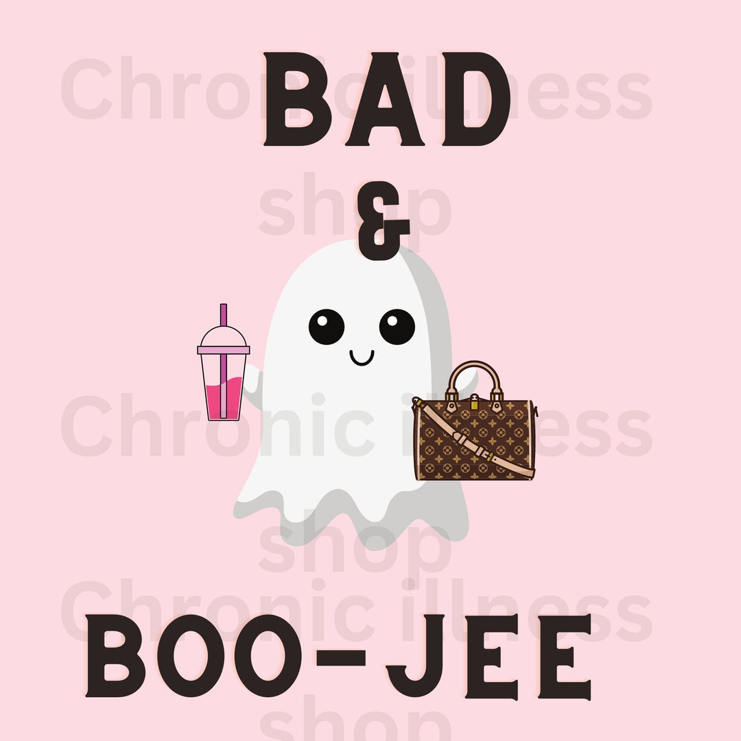 Ghost Bad and Boo-jee Halloween T-shirt Template Instant Download SVG ...