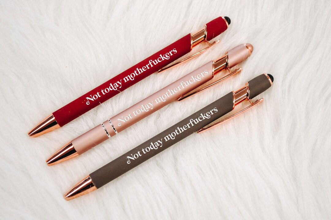 Not Today Mfers, Pens With Sayings, Funny Gifts for Best Friend, Funny