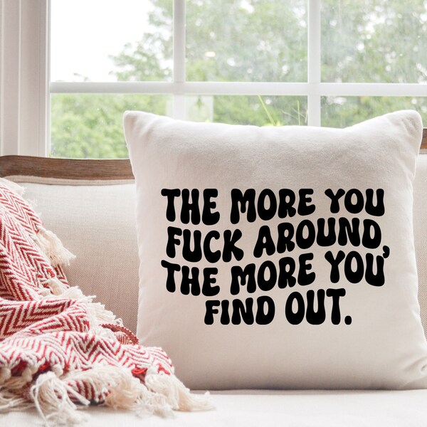 Funny Throw Pillow Etsy