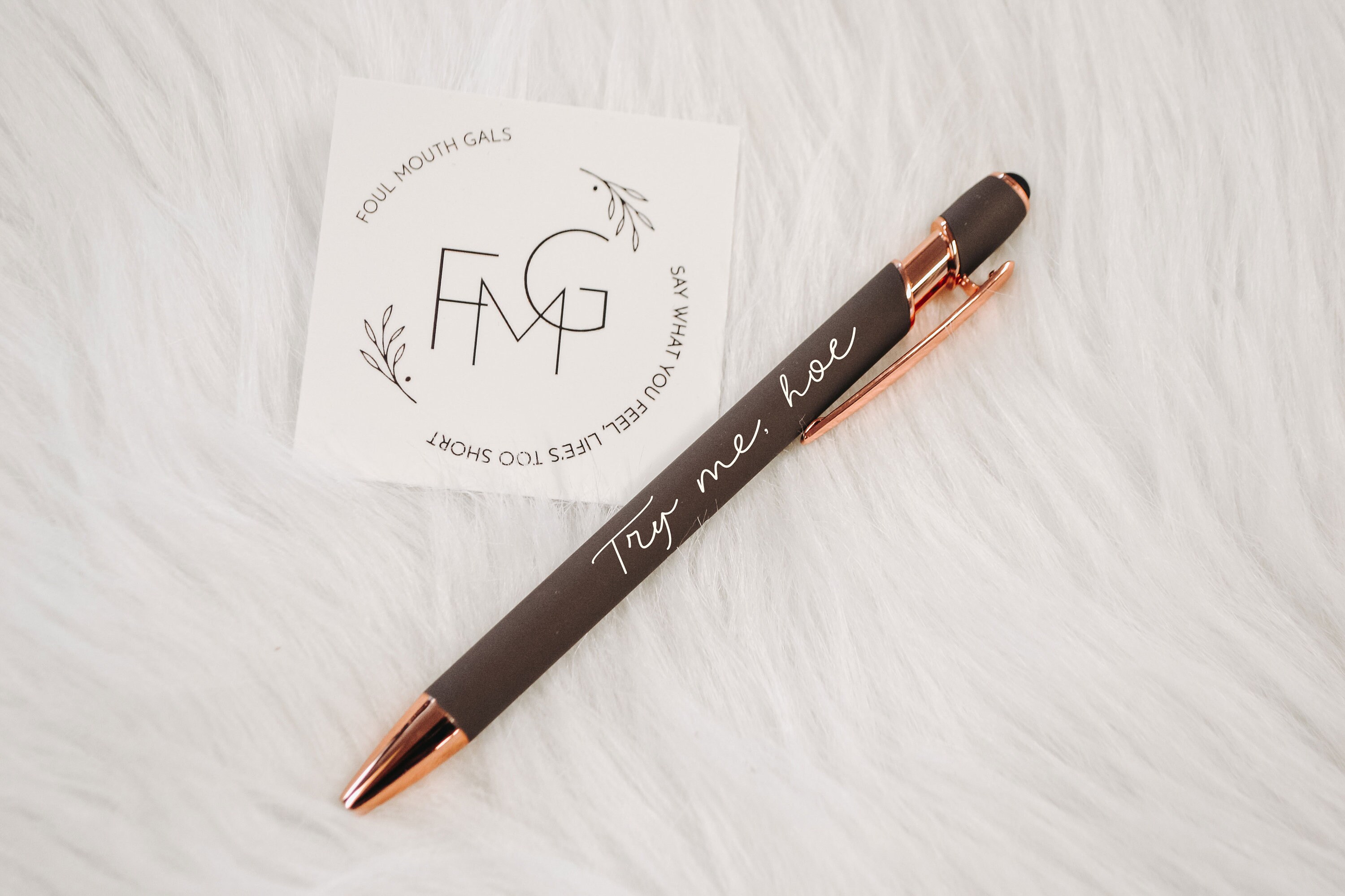 Try Me Hoe, Pens With Sayings, Funny Gifts for Best Friend, Funny