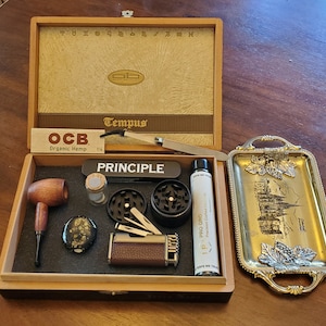 The Executive or Professional Stash Box, Leather lined and Specialty boxed