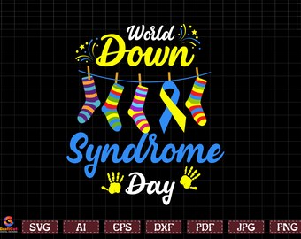 Syndrome de Down SVG PNG , Boy Down Syndrome svg, Chaussettes de sensibilisation 21 mars svg, Syndrome de Down svg, Sensibilisation au syndrome de Down svg, cricut