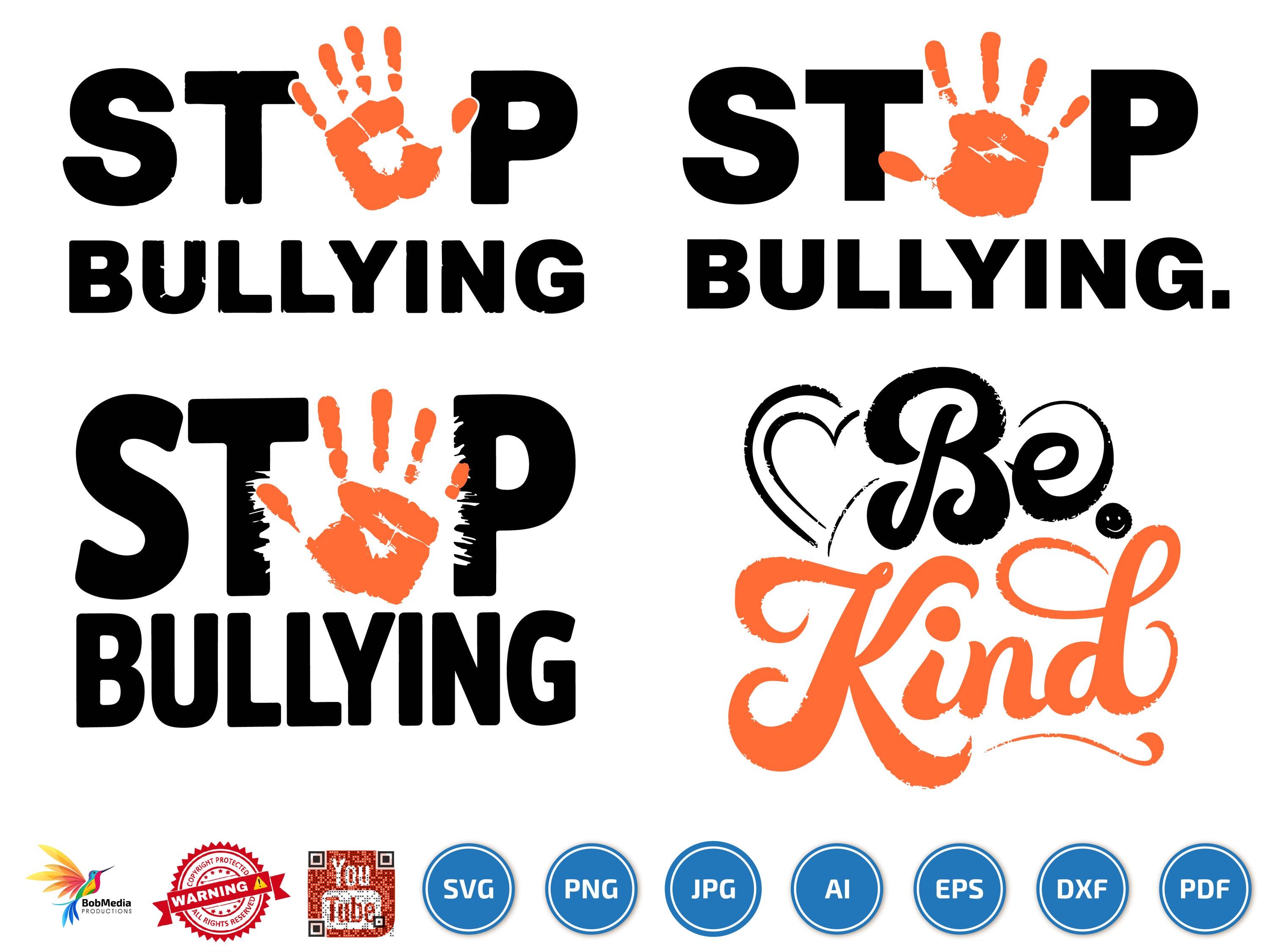 Anti Bullying Svg Png Bundle, Unity Day, Choose Kindness End Bullying ...