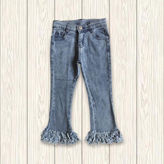 Denim Jeans Trousers Clothes  Bell Bottom Pants Children