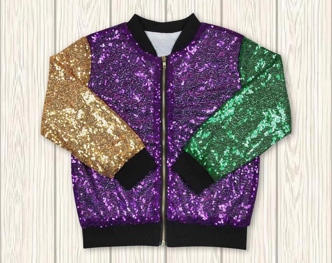 mardi gras sparkle jacket