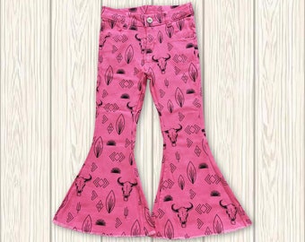 kids western jeans,cowgirl jeans bell bottoms,toddle girl jeans bell bottom,western cowgirl jeans pants,baby spring jeans,girls winter jeans